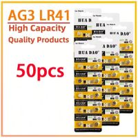 Hua Dao AG3, LR41, 362A 1.5 V Alkaline Knopfzellen - 50 Stk
